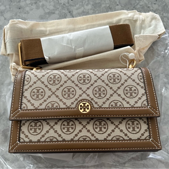 Tory Burch Handbags - Tory Burch T Monogram Jacquard Shoulder Bag